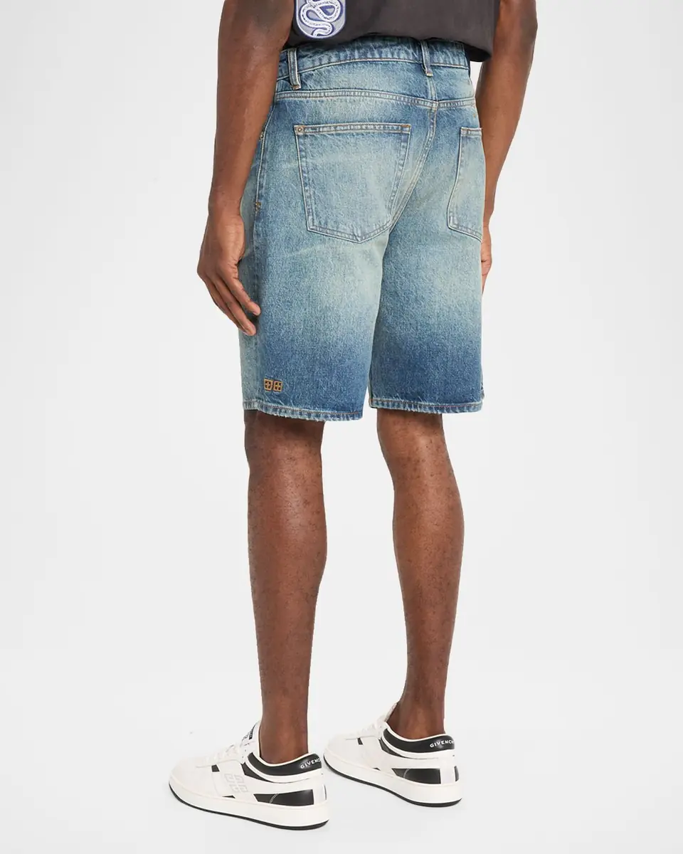 Ksubi Men's Anti-K Whiskered Denim Shorts | Thumbnail 2 Ksubi Men's Anti-K Whiskered Denim Shorts | Thumbnail 2