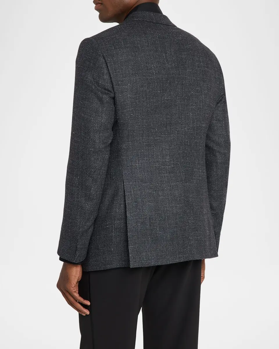 Giorgio Armani Men's Wool Blend Melange Two-Button Sport Coat | Thumbnail 2 Giorgio Armani Men's Wool Blend Melange Two-Button Sport Coat | Thumbnail 2