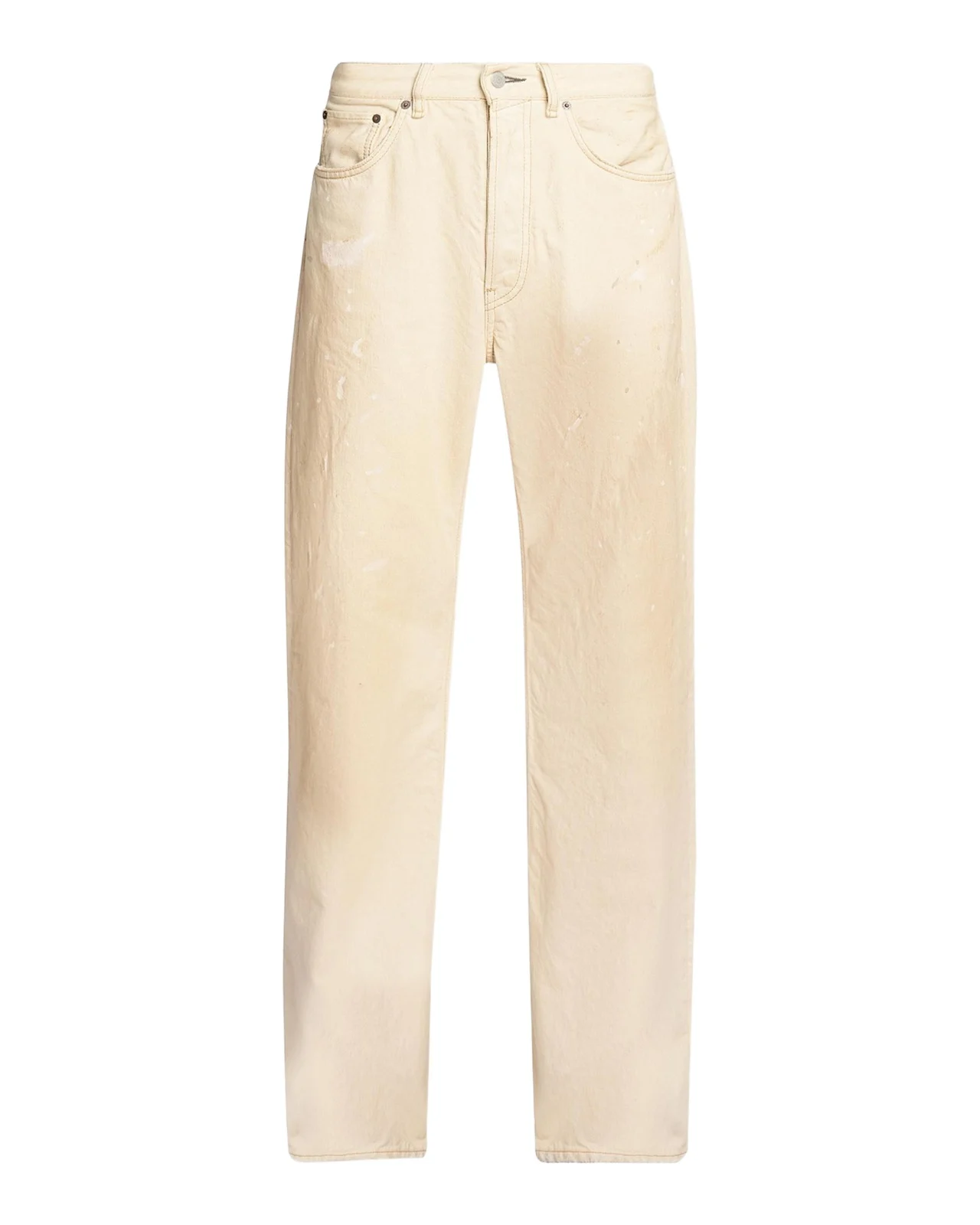 Men's Trafalgar Bleach-Splatter Straight-Leg Jeans