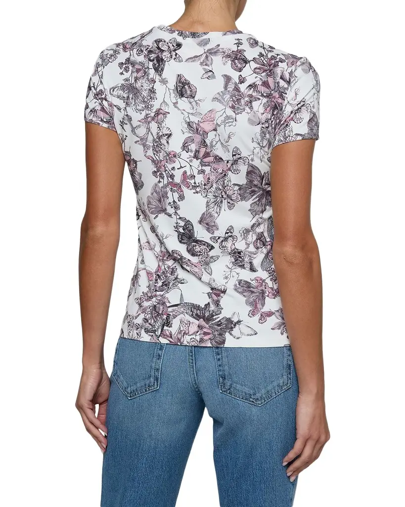 L'Agence Ressi Short-Sleeve Butterfly Vine Tee | Image 1 L'Agence Ressi Short-Sleeve Butterfly Vine Tee | Image 1