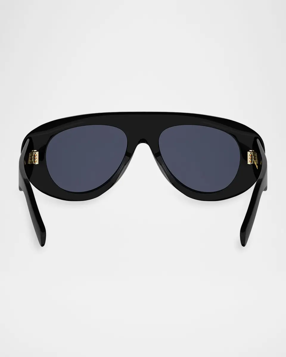 Celine Triomphe Stamp 57mm Mask Sunglasses | Thumbnail 4 Celine Triomphe Stamp 57mm Mask Sunglasses | Thumbnail 4