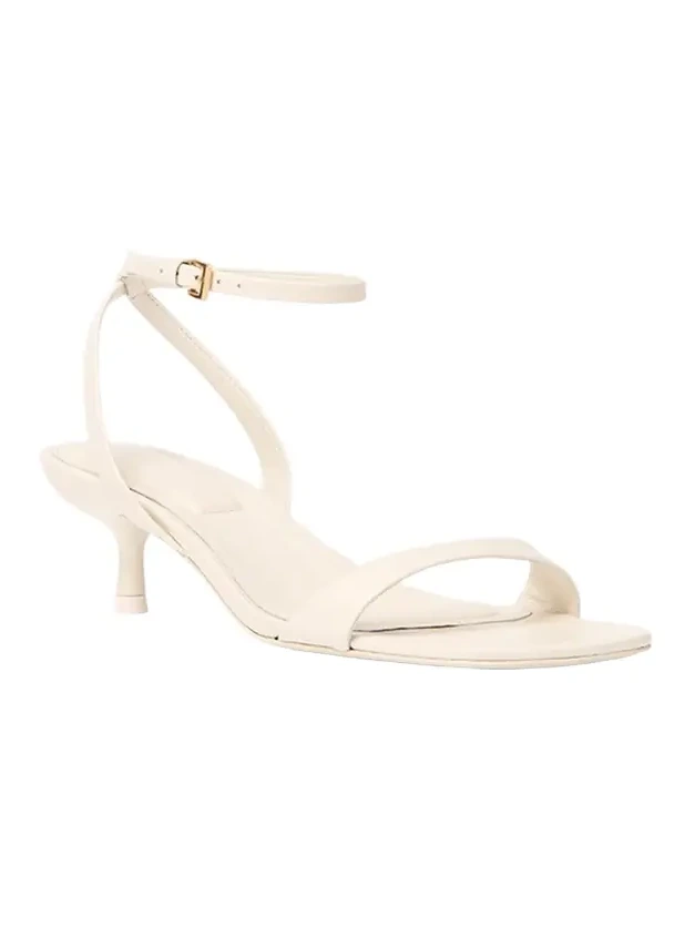 Hannah Leather Kitten-Heel Sandals Hannah Leather Kitten-Heel Sandals