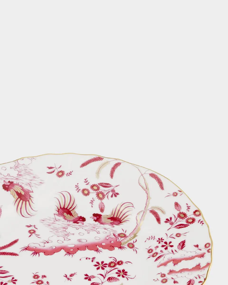 GINORI 1735 Oro di Doccia Magenta Flat Dessert Plate | Thumbnail 3