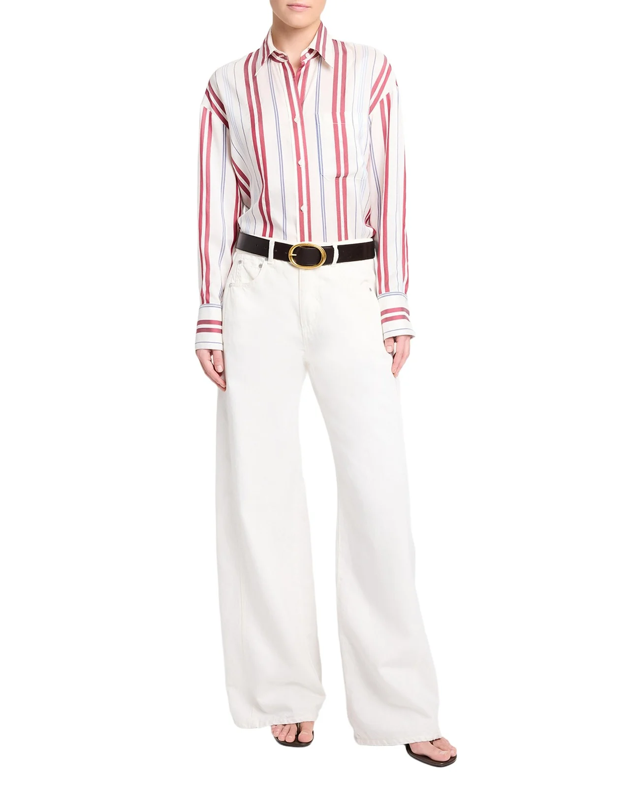 West 11th St Wide-Leg Jeans