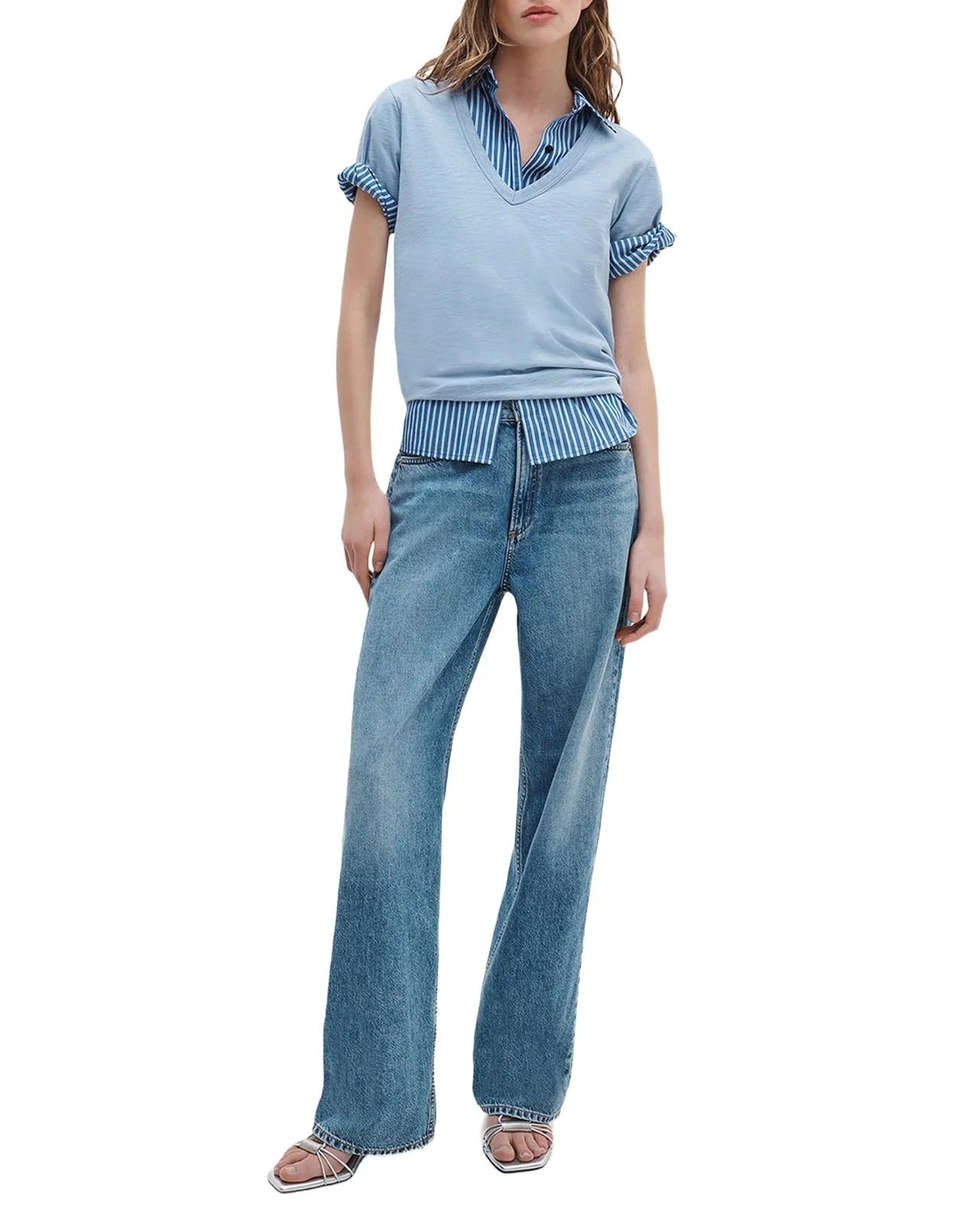 rag & bone The Slub Vee T-Shirt