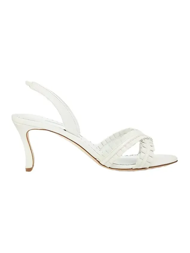 70mm Volusan Leather Slingback Pumps 70mm Volusan Leather Slingback Pumps