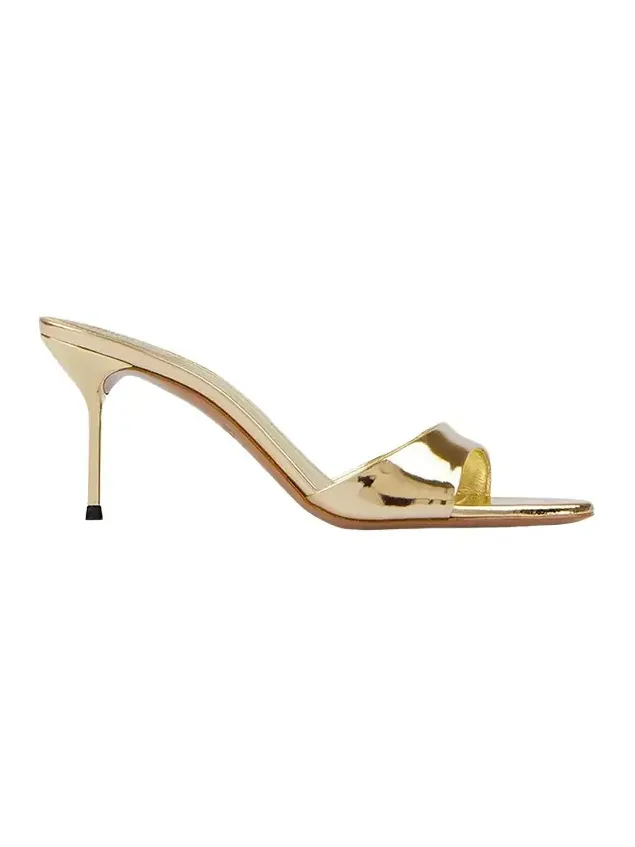 70mm Lidia Metallic Leather Mules 70mm Lidia Metallic Leather Mules