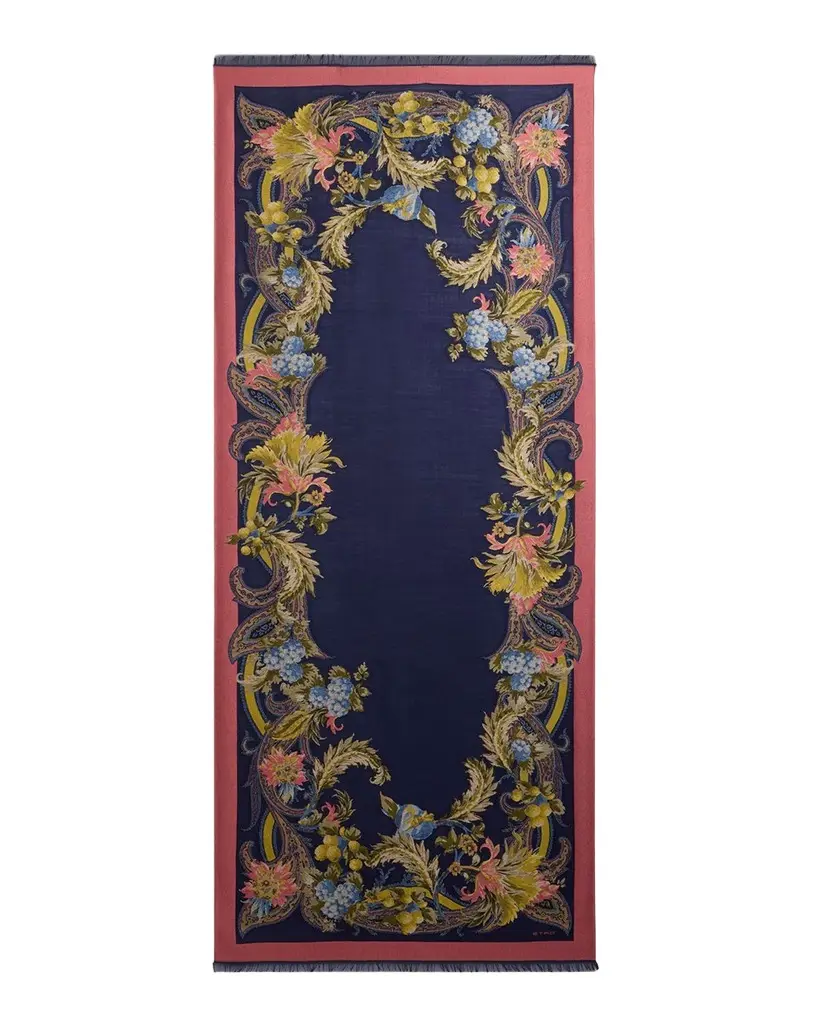 Etro Floral Jacquard Scarf | Image 1 Etro Floral Jacquard Scarf | Image 1