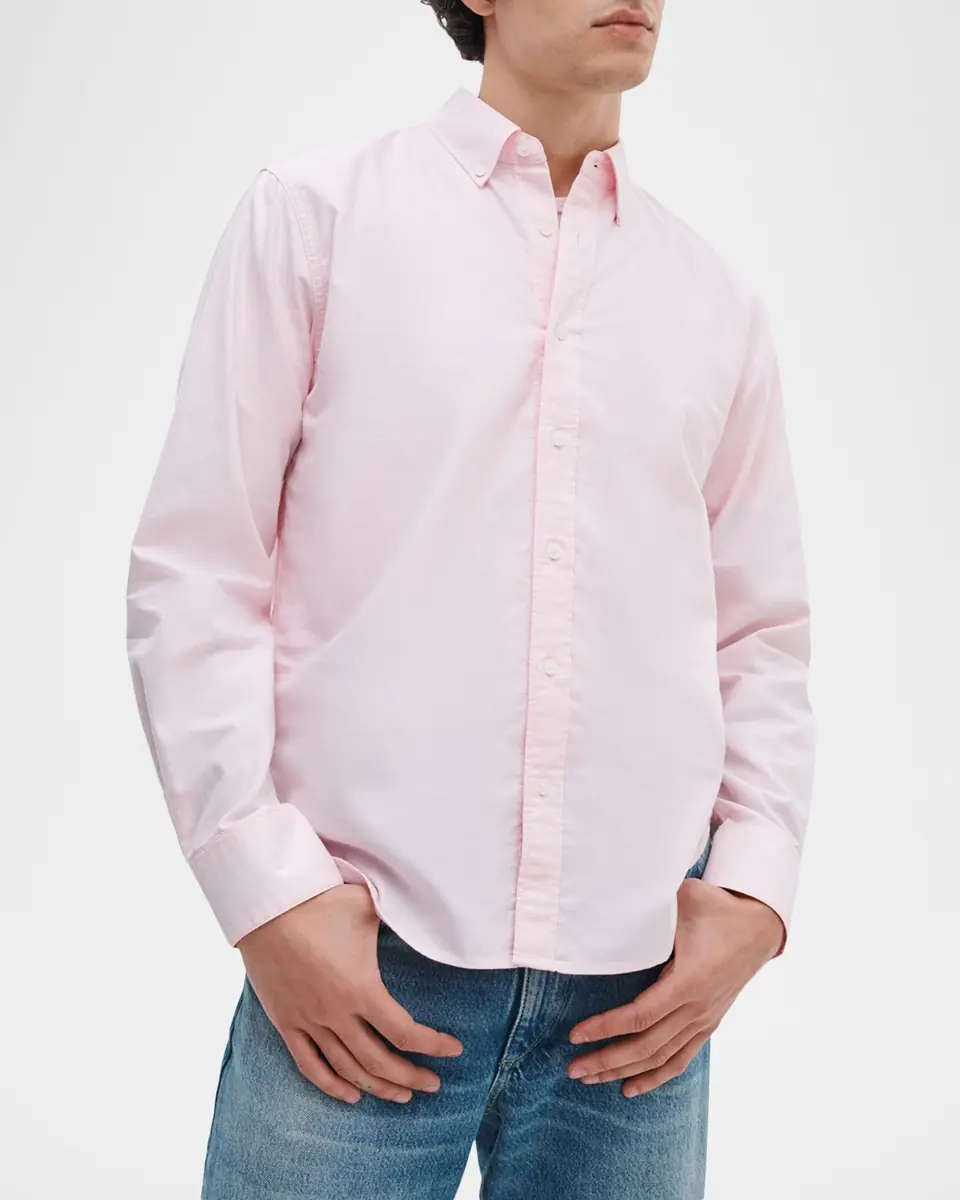 rag & bone Men's Oxford Cotton Button-Down Shirt | Thumbnail 3 rag & bone Men's Oxford Cotton Button-Down Shirt | Thumbnail 3