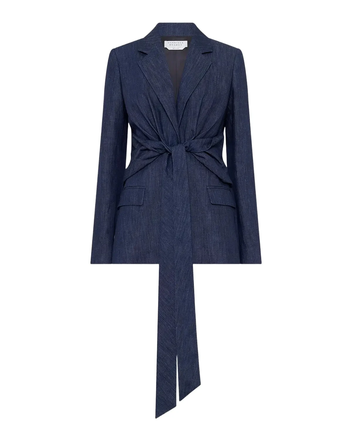 Grant Knotted Denim Blazer Grant Knotted Denim Blazer