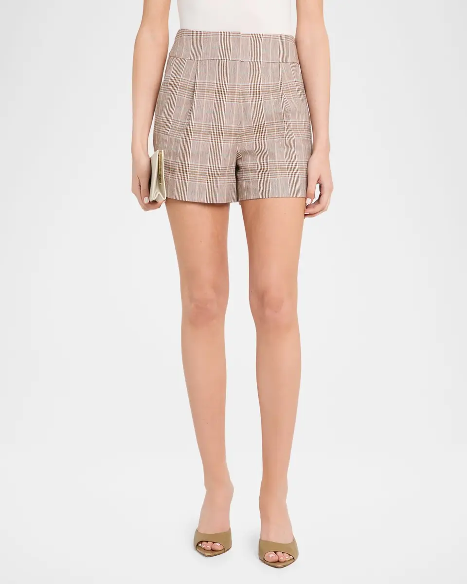 Veronica Beard Haina Pleated Shorts | Thumbnail 3