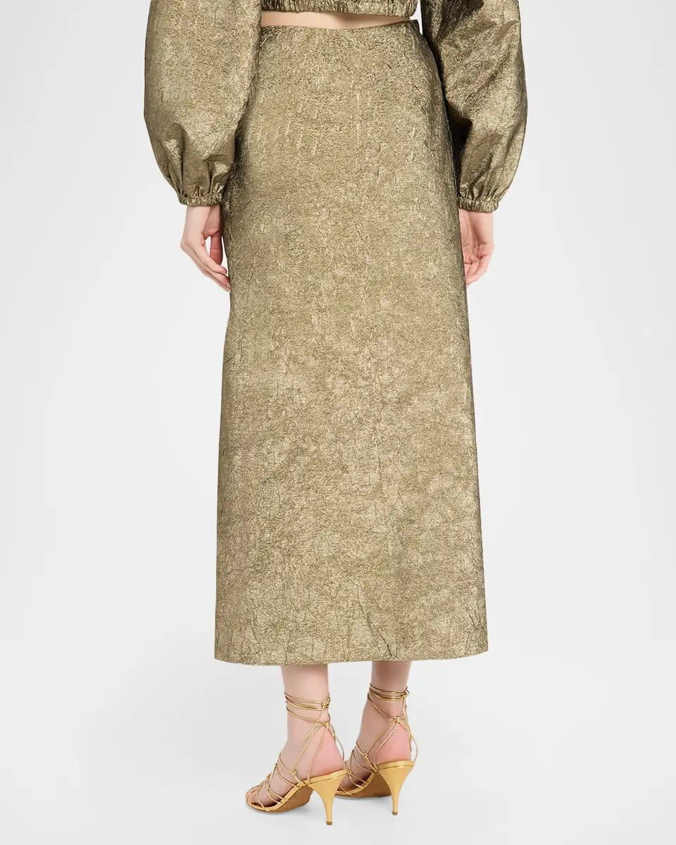 Ulla Johnson Ellis Taffeta Midi Skirt | Thumbnail 2