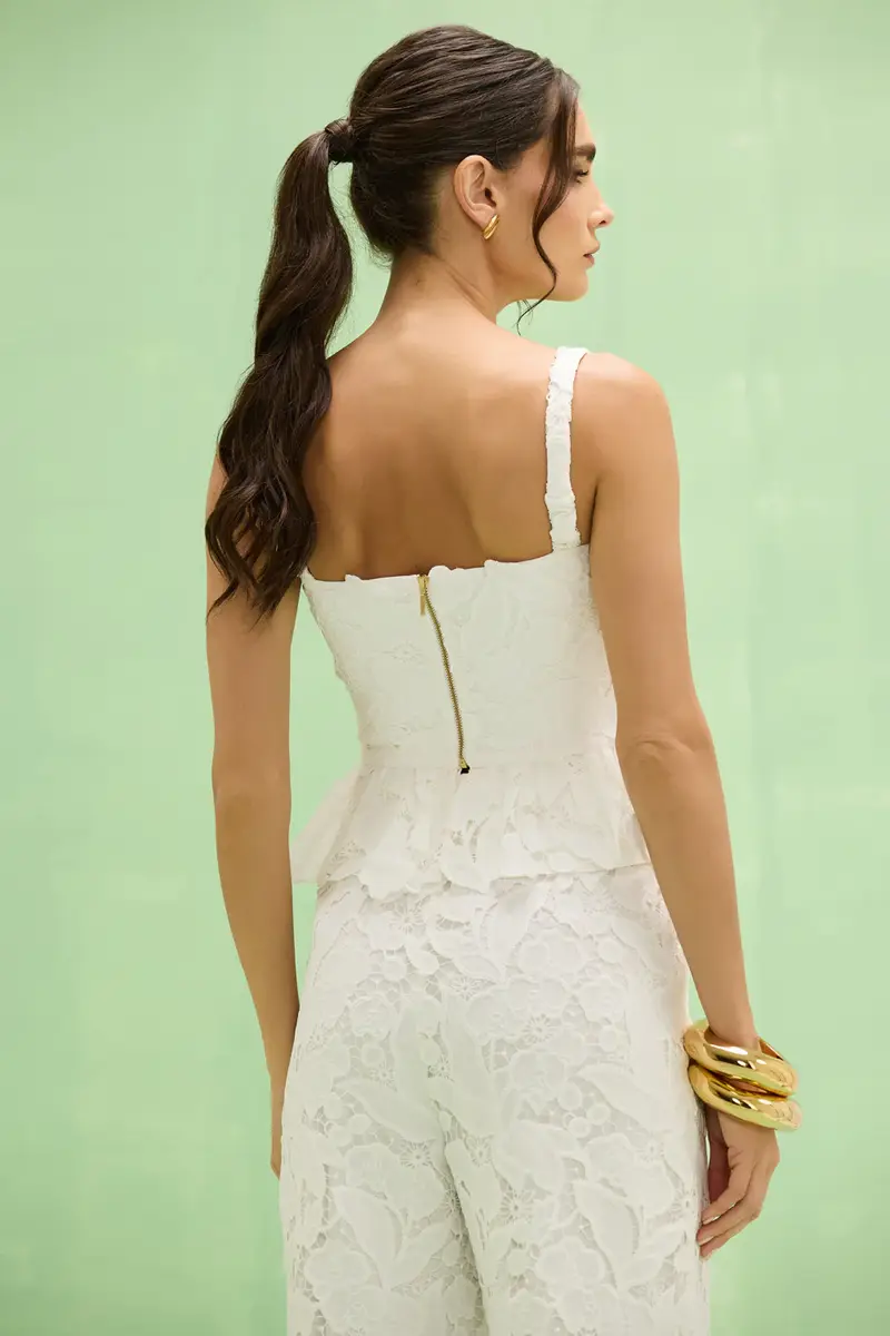 PatBo MYSIE LACE PEPLUM TOP | Thumbnail 2
