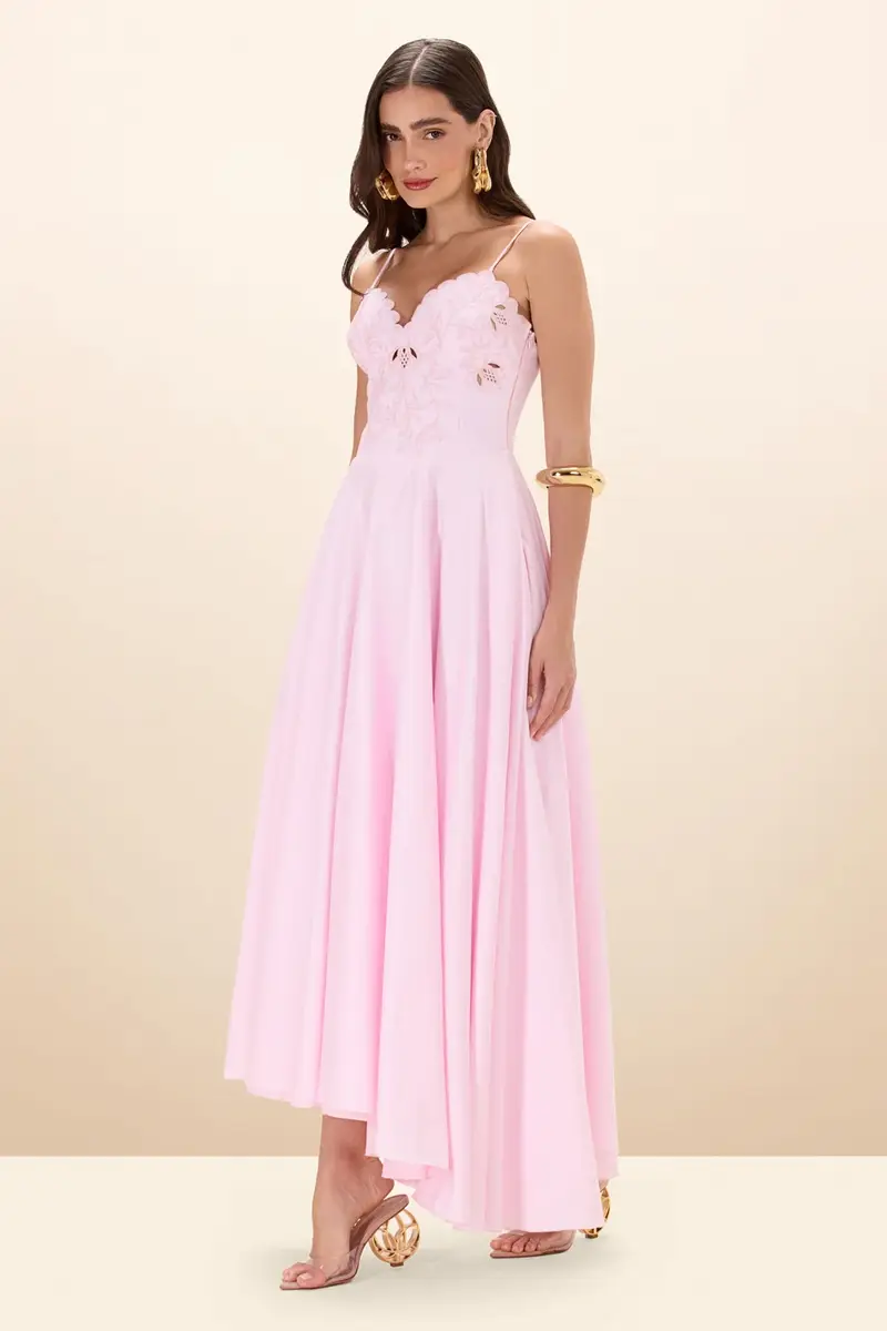 PatBo TRICOLINE LOTUS MAXI DRESS | Thumbnail 3