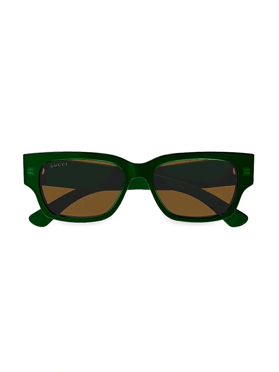 Gucci Men's Lacquered 54MM Squared Sunglasses | Thumbnail 3 Gucci Men's Lacquered 54MM Squared Sunglasses | Thumbnail 3