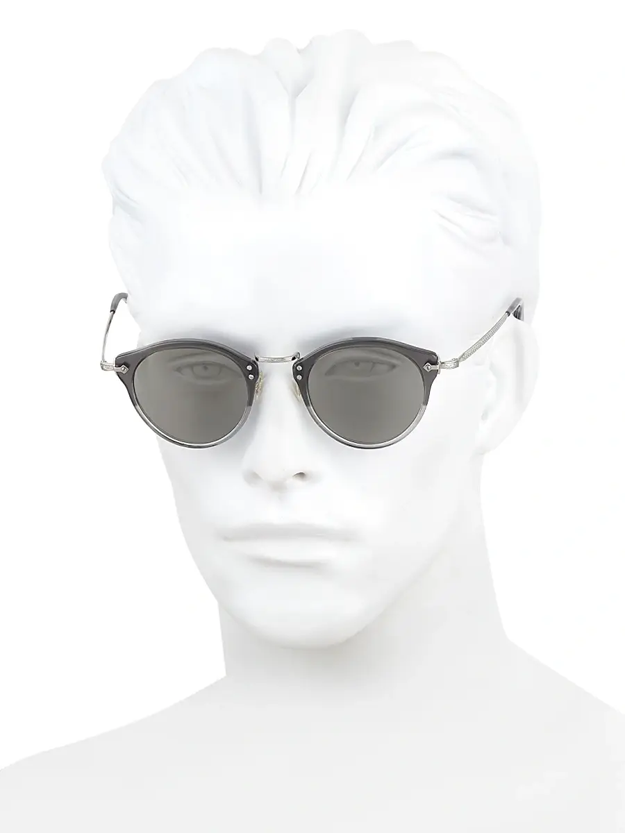 Oliver Peoples Men's 49MM Round Sunglasses | Thumbnail 4 Oliver Peoples Men's 49MM Round Sunglasses | Thumbnail 4