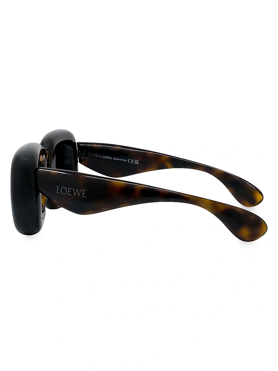Loewe Men's Square 55MM Acetate Sunglasses | Thumbnail 3