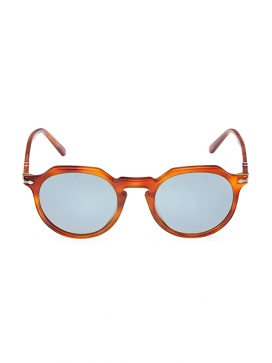 PERSOL Men's Phantos 52MM Round Sunglasses | Thumbnail 2 PERSOL Men's Phantos 52MM Round Sunglasses | Thumbnail 2