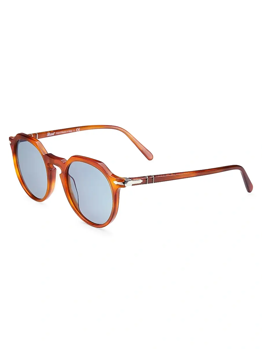 Men's Phantos 52MM Round Sunglasses