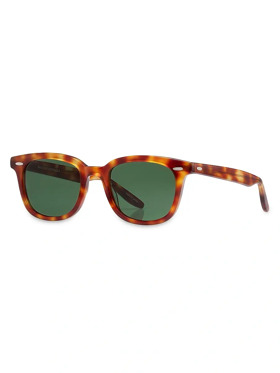 BARTON PERREIRA Men's Cecil 50MM Round Sunglasses | Image 1 BARTON PERREIRA Men's Cecil 50MM Round Sunglasses | Image 1