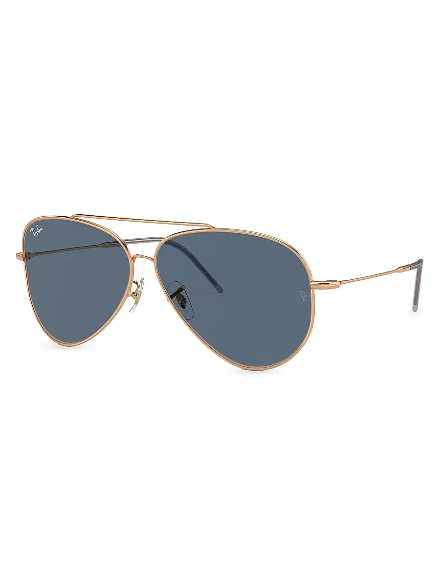 Ray-Ban Men's RBR0101S 59MM Reverse Aviator Sunglasses | Thumbnail 2