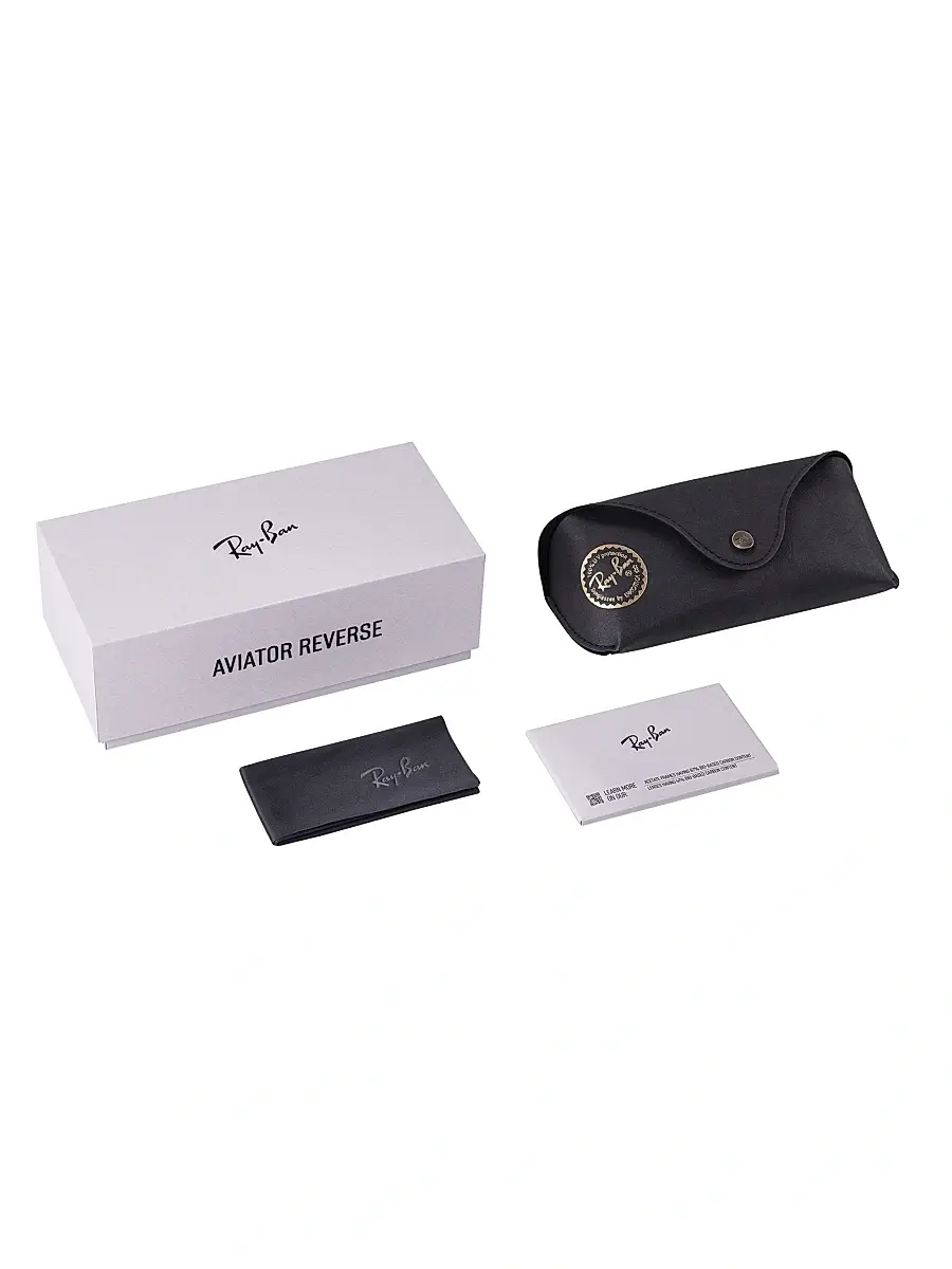 Ray-Ban Men's RBR0101S 59MM Reverse Aviator Sunglasses | Thumbnail 8