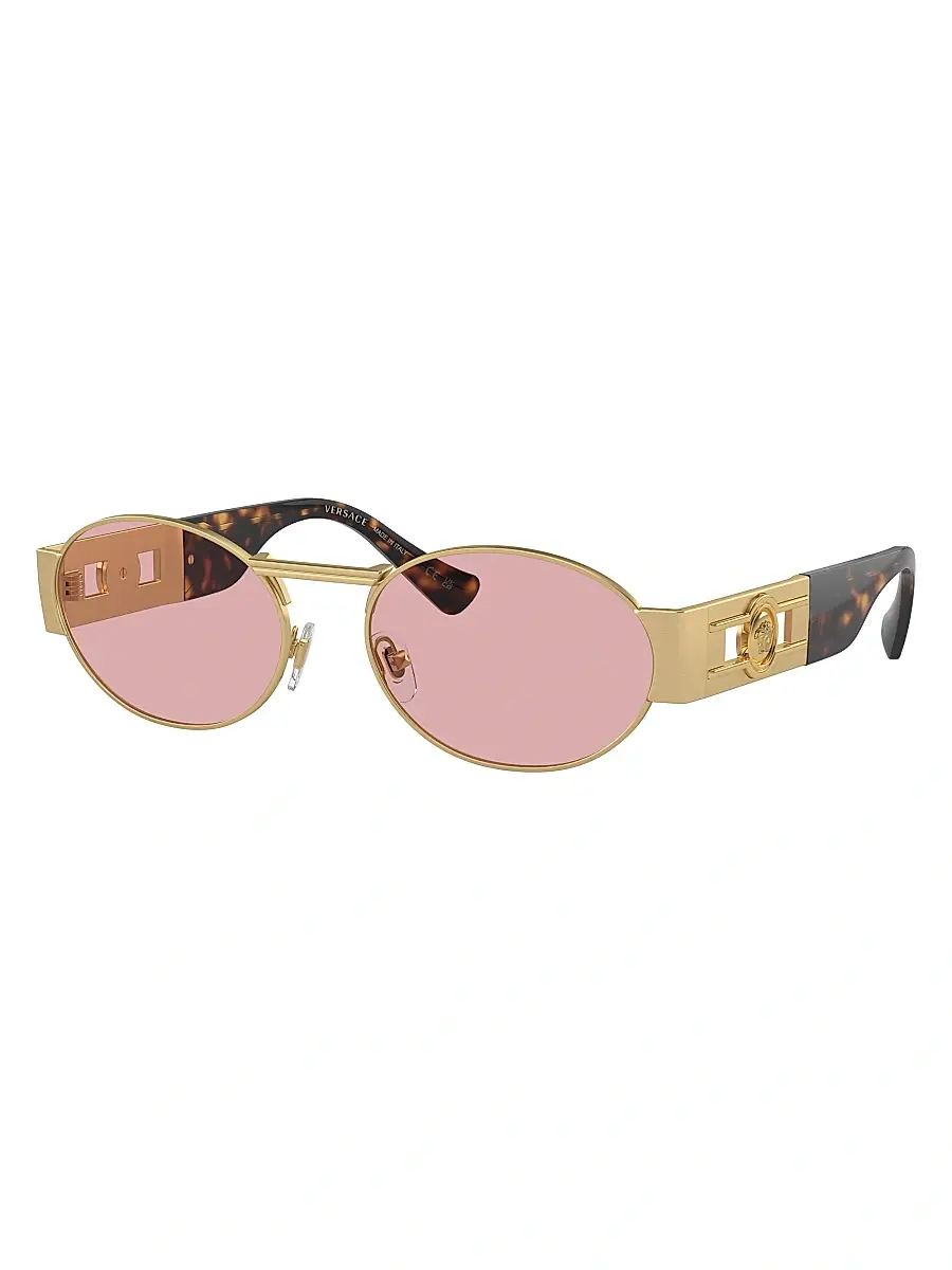 Versace Men's 56MM Oval Sunglasses | Thumbnail 2 Versace Men's 56MM Oval Sunglasses | Thumbnail 2