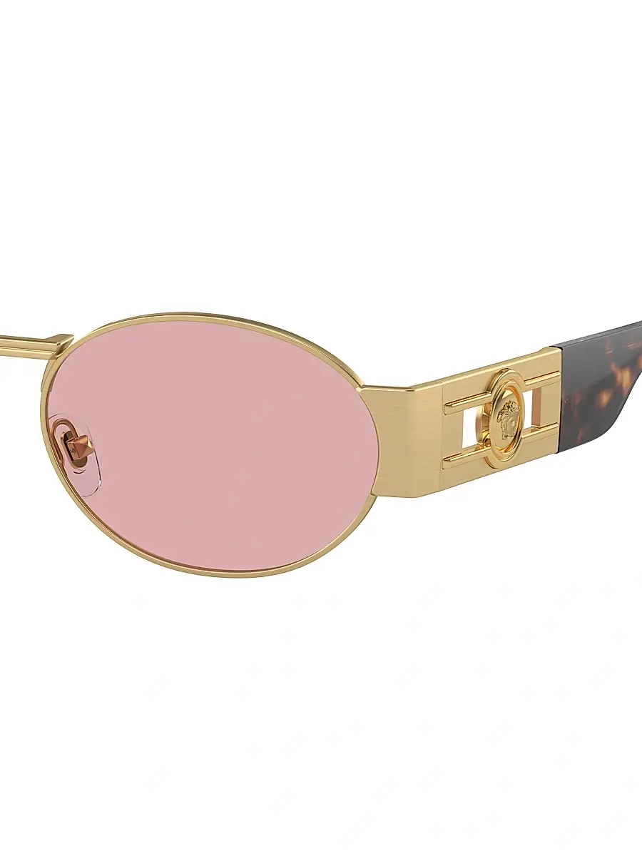 Versace Men's 56MM Oval Sunglasses | Thumbnail 3 Versace Men's 56MM Oval Sunglasses | Thumbnail 3