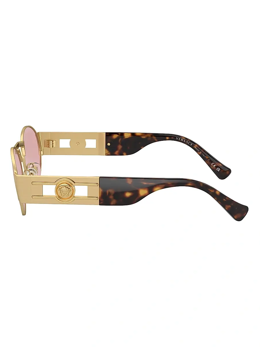 Versace Men's 56MM Oval Sunglasses | Thumbnail 4 Versace Men's 56MM Oval Sunglasses | Thumbnail 4