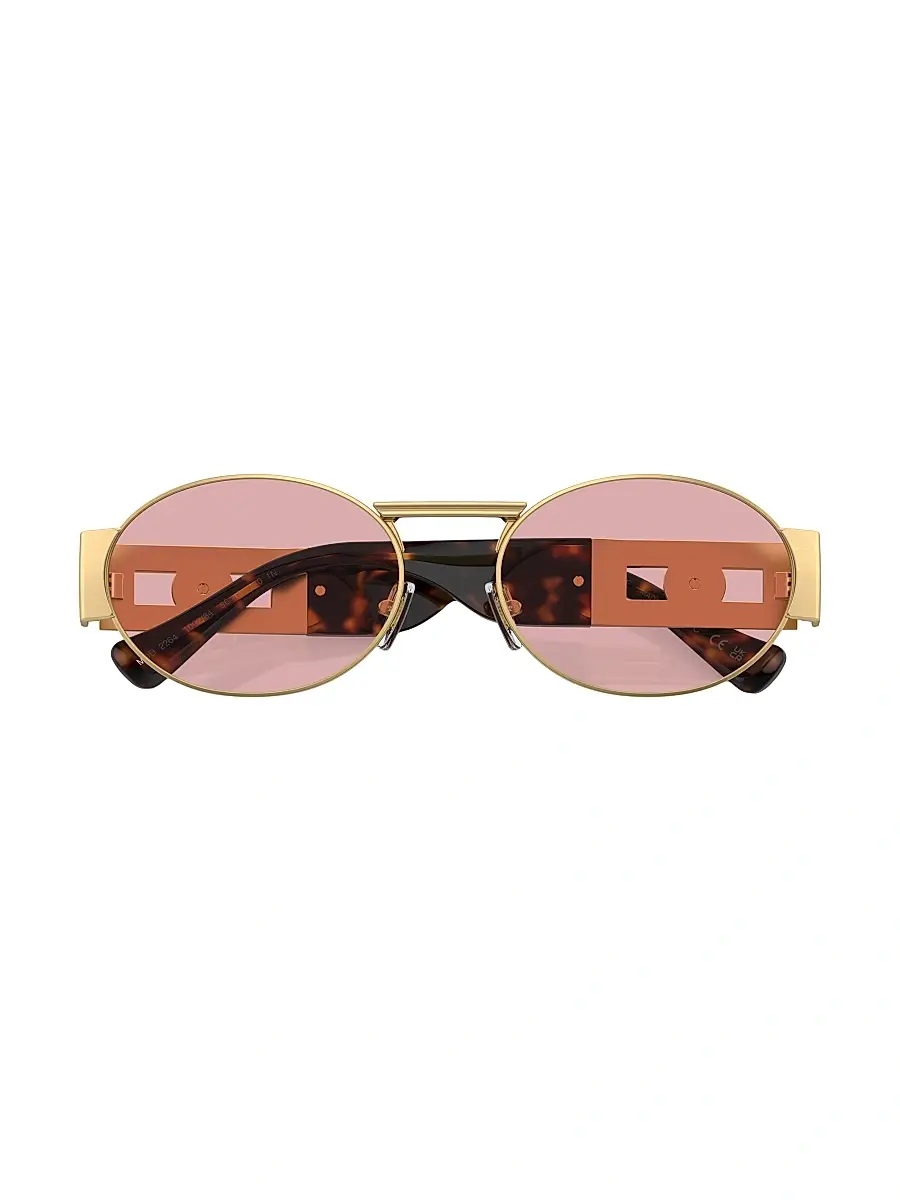 Versace Men's 56MM Oval Sunglasses | Thumbnail 6 Versace Men's 56MM Oval Sunglasses | Thumbnail 6