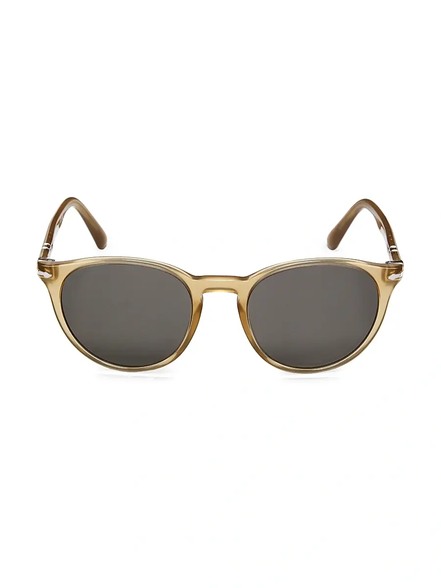PERSOL Men's 52MM Round Sunglasses | Thumbnail 2 PERSOL Men's 52MM Round Sunglasses | Thumbnail 2