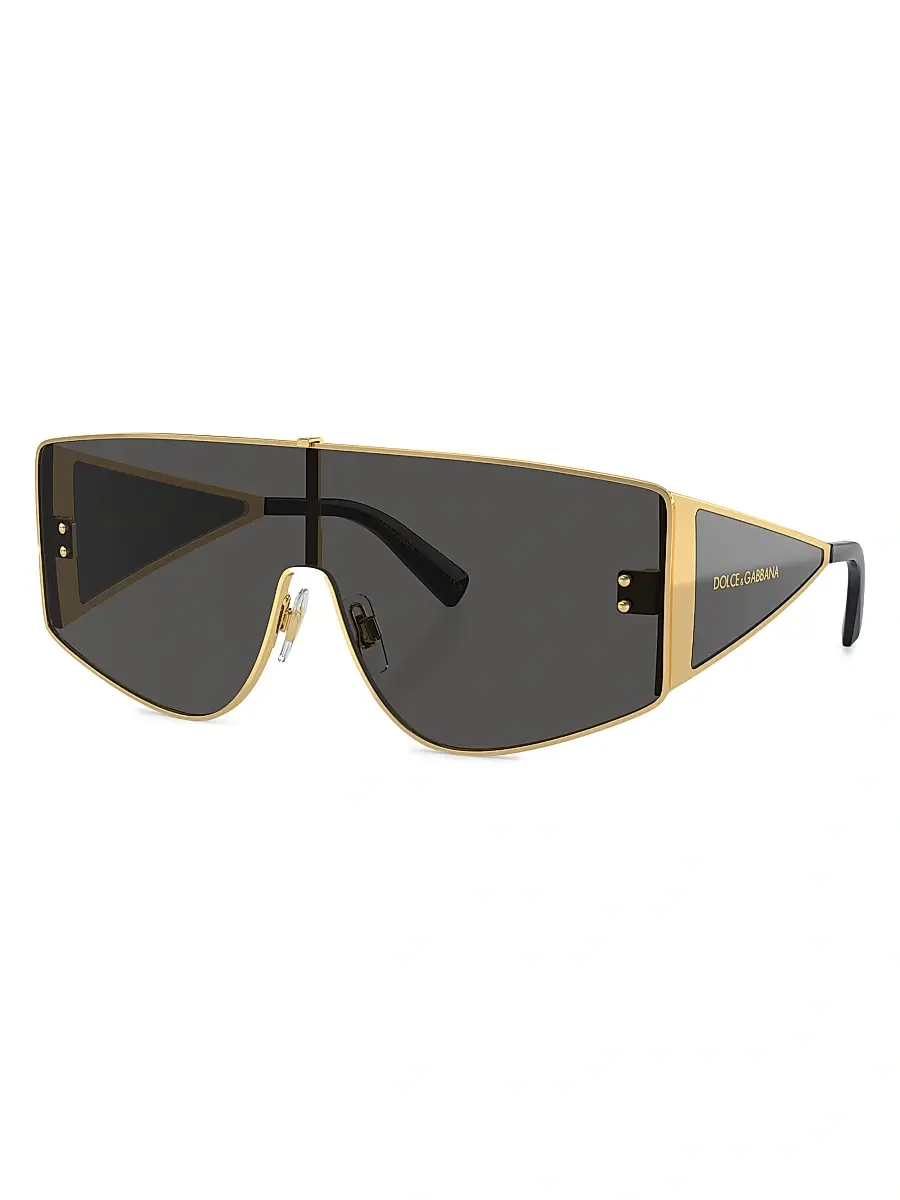 Dolce & Gabbana Men's Shield Sunglasses | Image 1 Dolce & Gabbana Men's Shield Sunglasses | Image 1