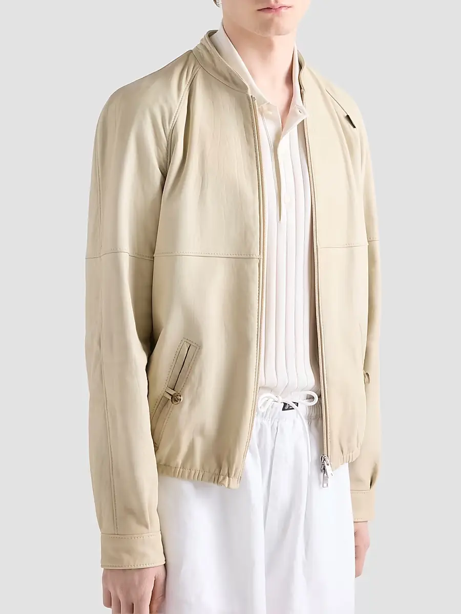 Prada Men's Nappa Leather Jacket | Thumbnail 3
