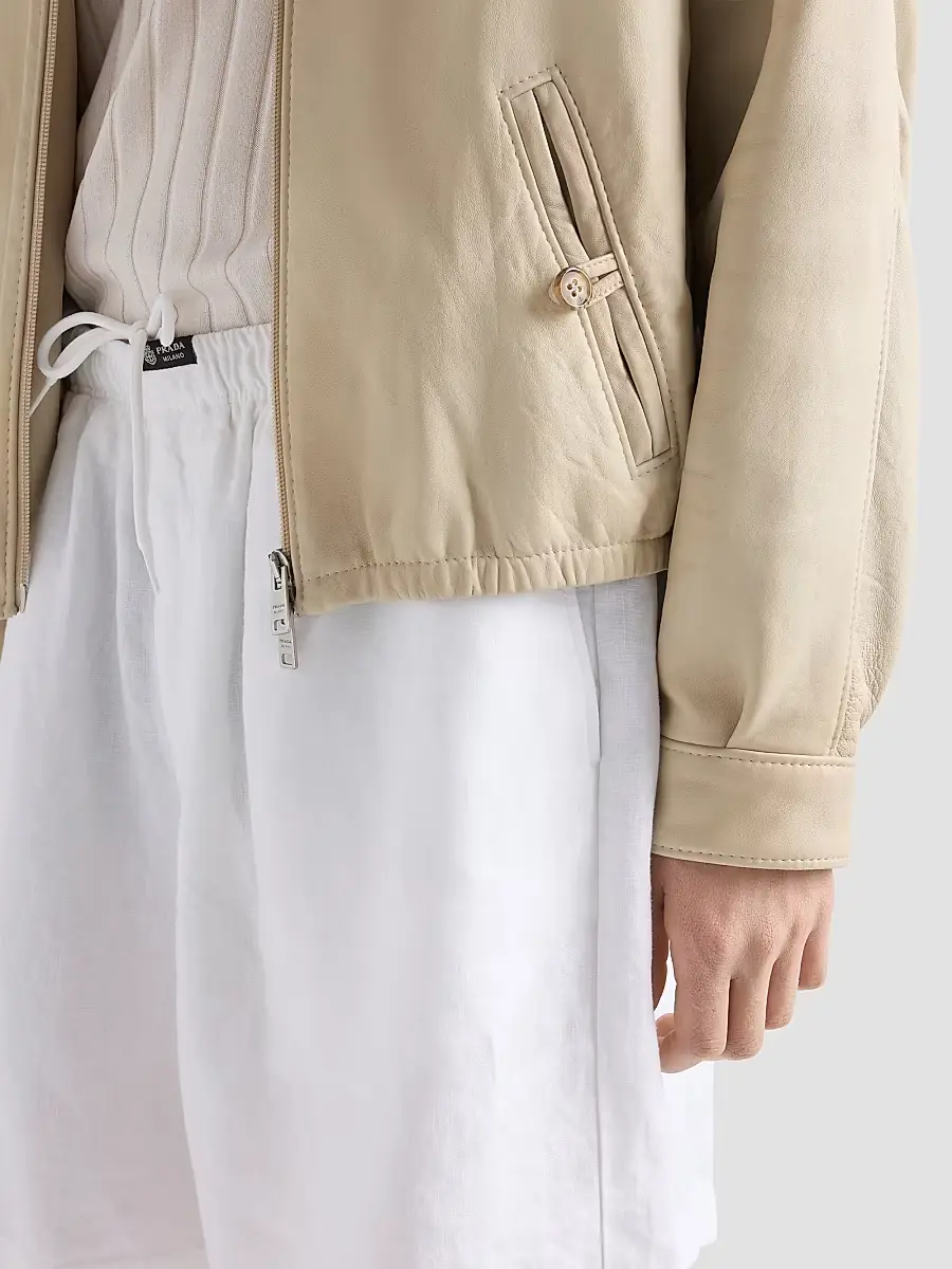 Prada Men's Nappa Leather Jacket | Thumbnail 6