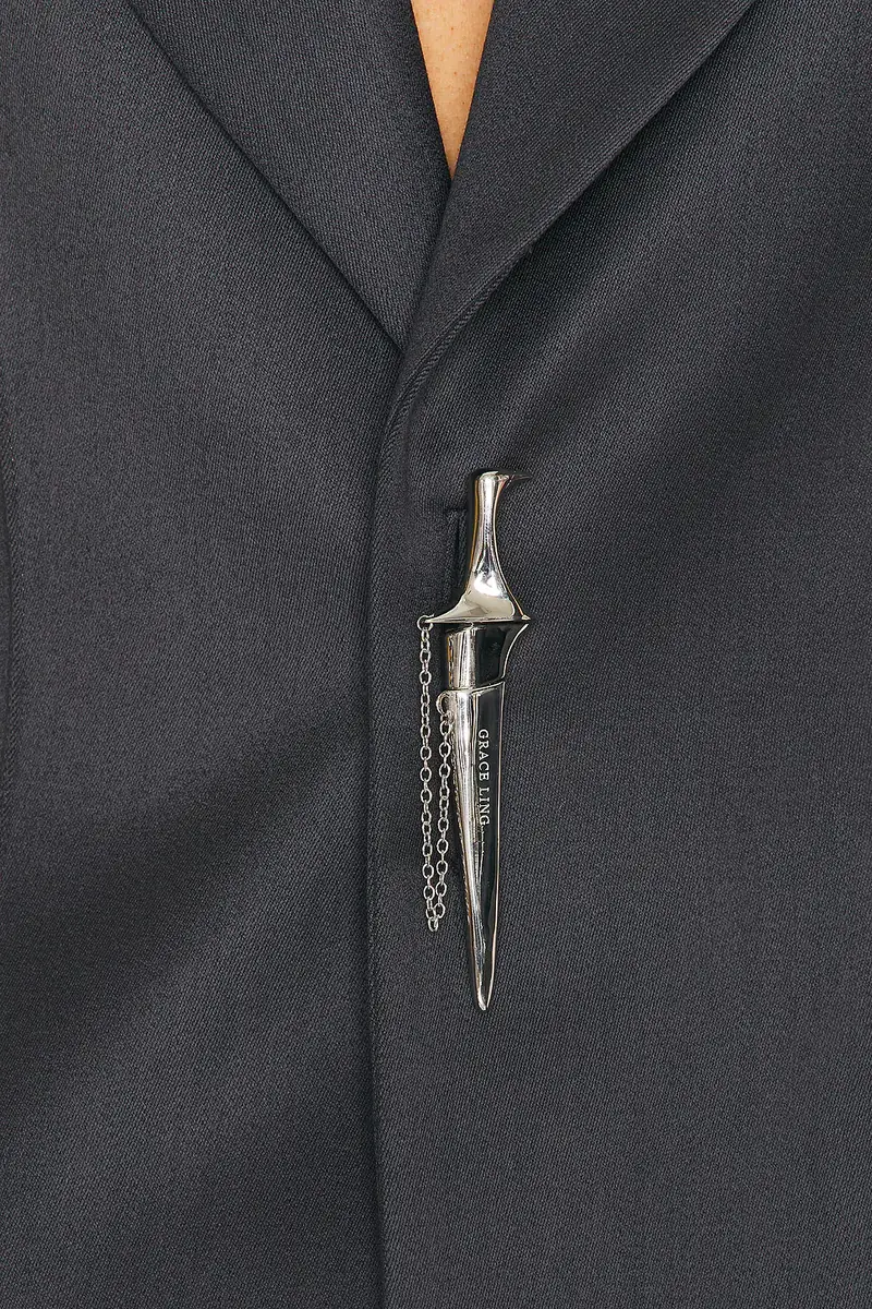 Grace Ling Knife Sheath Tailored Blazer | Thumbnail 6