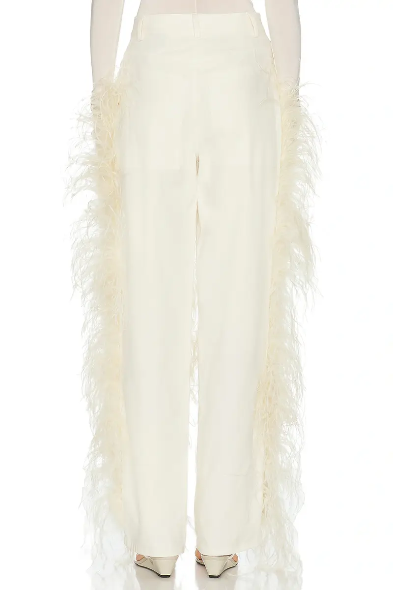 Lapointe Stretch Cotton Twill Denim Pant With Feathers | Thumbnail 4 Lapointe Stretch Cotton Twill Denim Pant With Feathers | Thumbnail 4