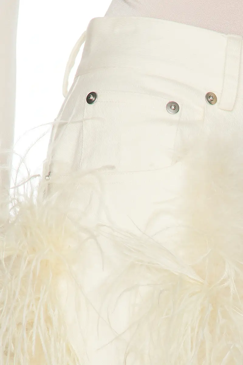 Lapointe Stretch Cotton Twill Denim Pant With Feathers | Thumbnail 6 Lapointe Stretch Cotton Twill Denim Pant With Feathers | Thumbnail 6