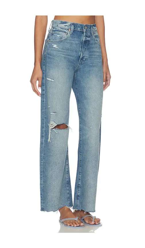 PAIGE Arellia Skimmer Covered Button Fly Jeans | Thumbnail 2