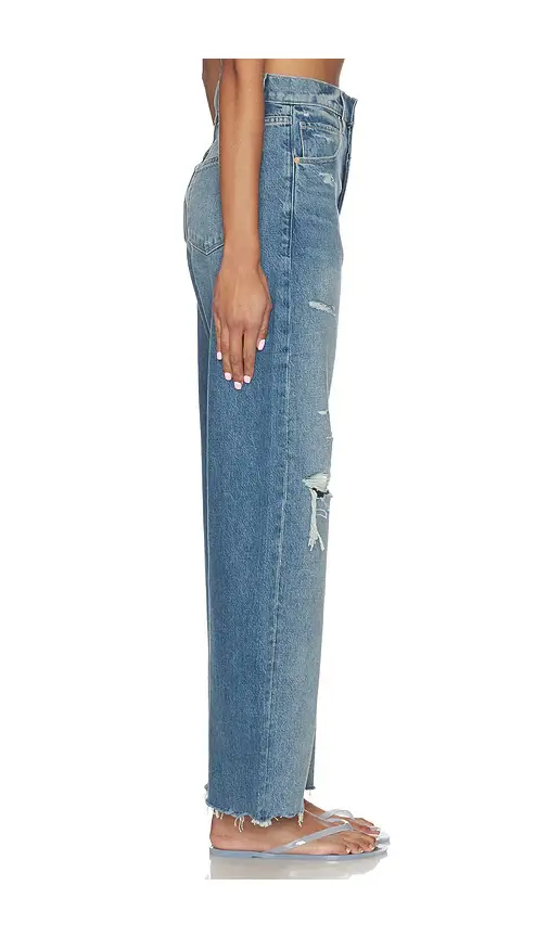 PAIGE Arellia Skimmer Covered Button Fly Jeans | Thumbnail 3