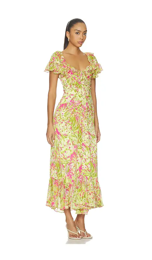 Cinq à Sept Daisy Swirl Ivey Dress | Thumbnail 2