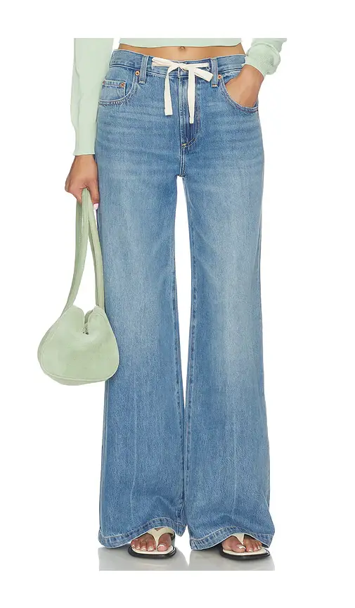 Pistola Jadyn Low Slung Palazzo Jeans With Drawcord | Image 1 Pistola Jadyn Low Slung Palazzo Jeans With Drawcord | Image 1