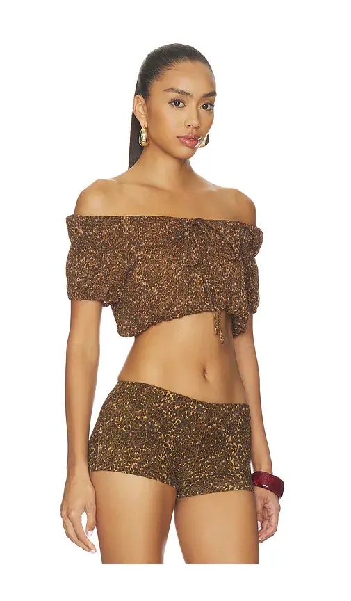 Frankies Bikinis Paulina Chiffon Blouse | Thumbnail 2 Frankies Bikinis Paulina Chiffon Blouse | Thumbnail 2
