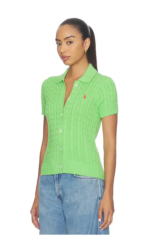 Polo Ralph Lauren Cotton Short Sleeve Cardigan | Thumbnail 2