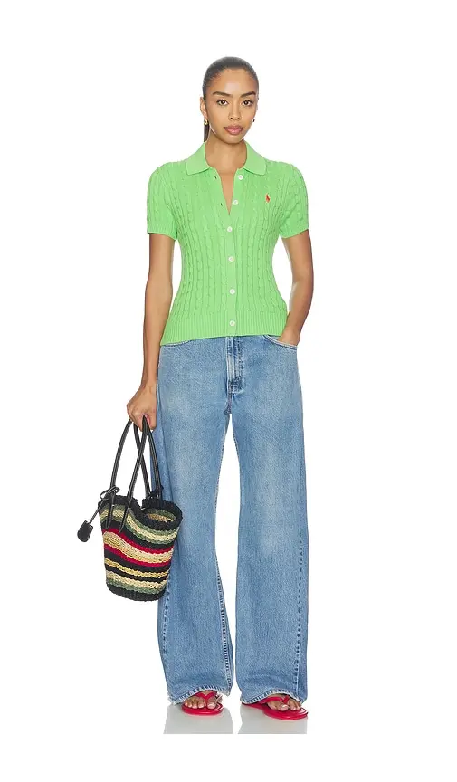 Polo Ralph Lauren Cotton Short Sleeve Cardigan | Thumbnail 4