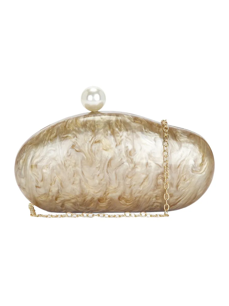 Marbled Acrylic Clutch Bag Marbled Acrylic Clutch Bag