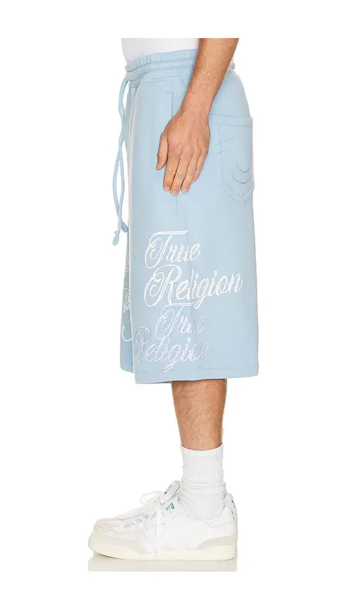 True Religion Tiger Script Mikey Fleece Shorts | Thumbnail 3 True Religion Tiger Script Mikey Fleece Shorts | Thumbnail 3