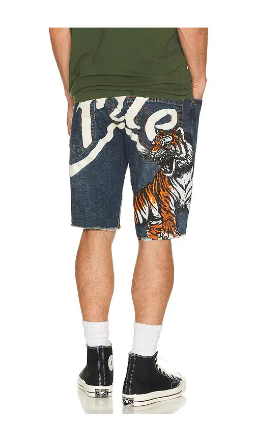 True Religion Ricky Big T Undone Hem Shorts | Image 1 True Religion Ricky Big T Undone Hem Shorts | Image 1