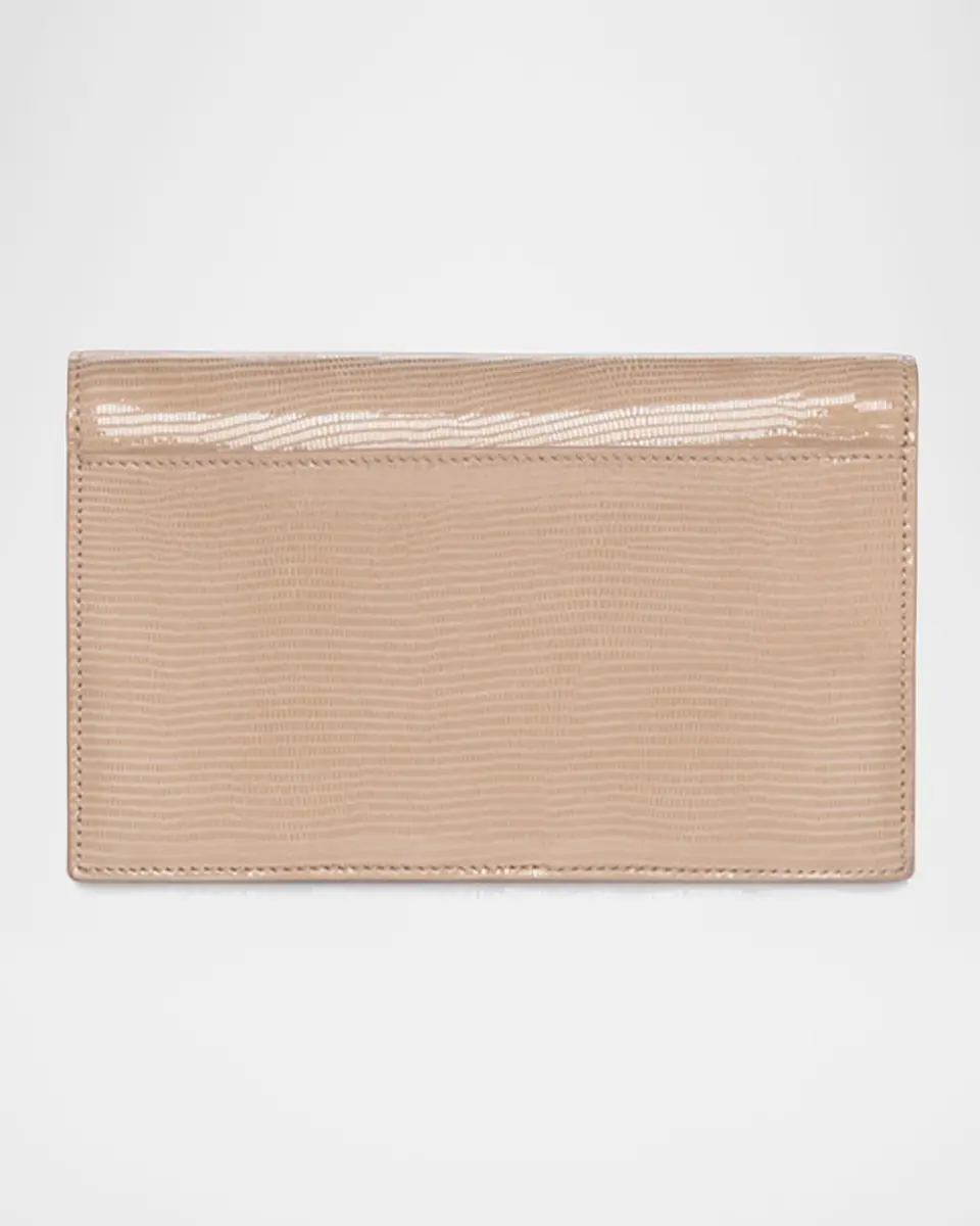 Akris Anouk Lizard-Print Clutch Bag w/ Chain | Thumbnail 3 Akris Anouk Lizard-Print Clutch Bag w/ Chain | Thumbnail 3