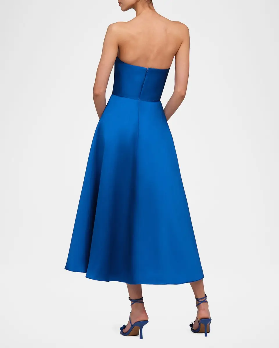 Theia Salem Pleated Strapless Cocktail Dress | Thumbnail 2 Theia Salem Pleated Strapless Cocktail Dress | Thumbnail 2