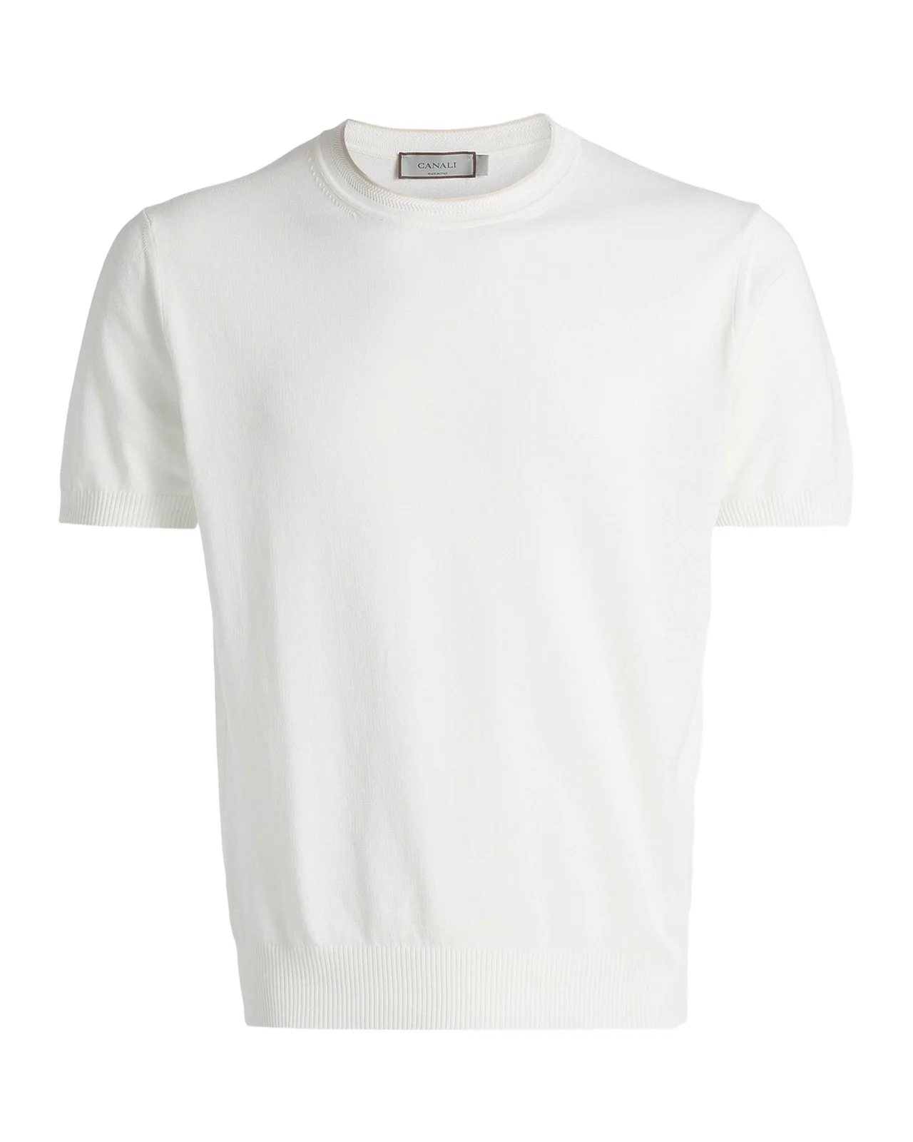 Men's Cotton Knit Crewneck Short-Sleeve Sweater Men's Cotton Knit Crewneck Short-Sleeve Sweater